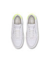 Baskets basses homme Nice - blanc et jaune fluo Philippe Model - 4