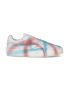 Sneaker bassa Nice uomo - bianco, corallo e blu Philippe Model - 1
