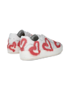 Sneaker bassa Nice uomo - bianco e corallo Philippe Model - 3