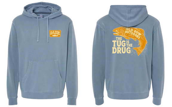 The Tug Is The Drug® Hoodie, Best Comfort, Fit & Feel in a Fishing