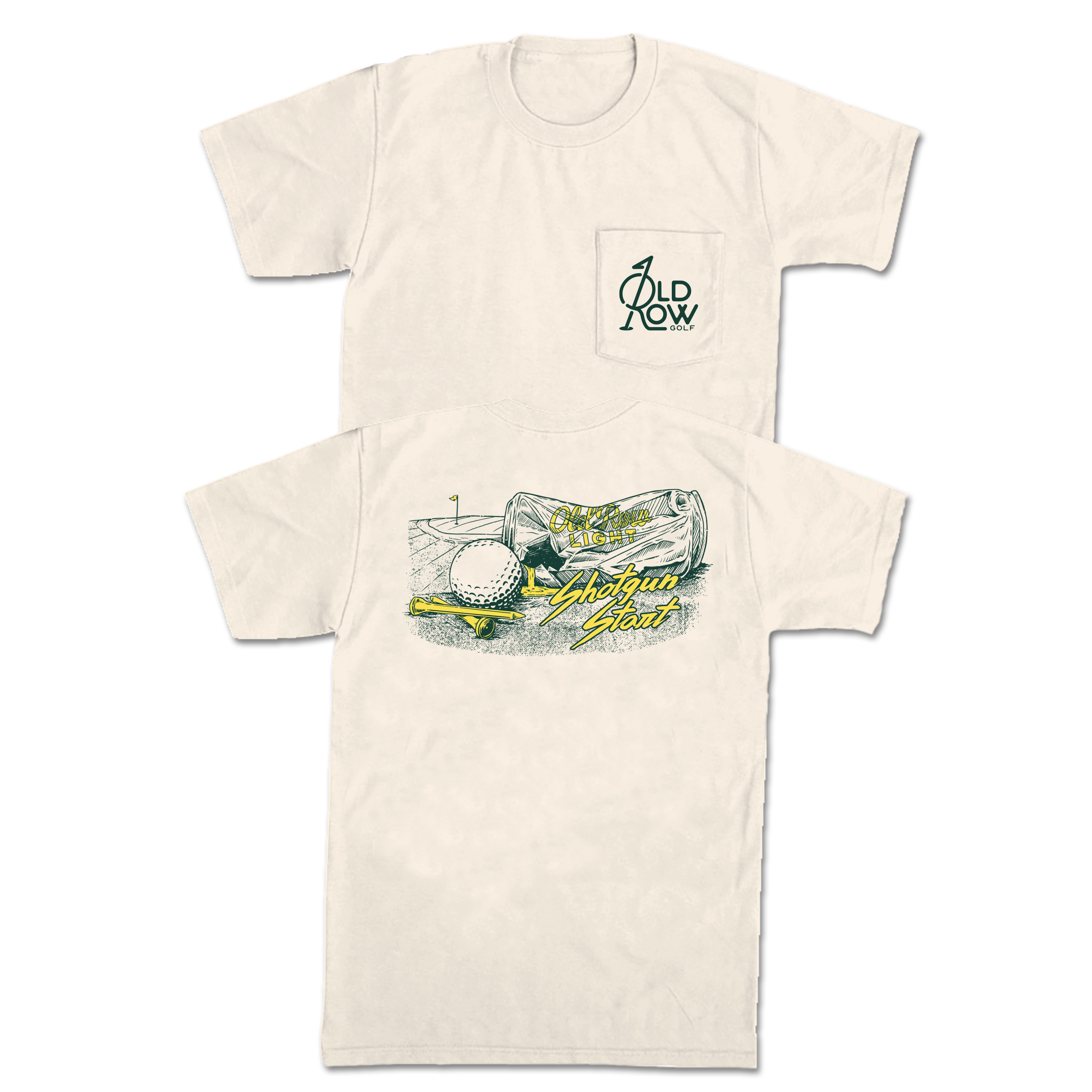 Image of Old Row Golf Shotgun Start Pocket Tee