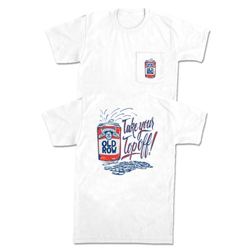 Old Row USA Circle Logo Pocket Tee / Old Row White / S