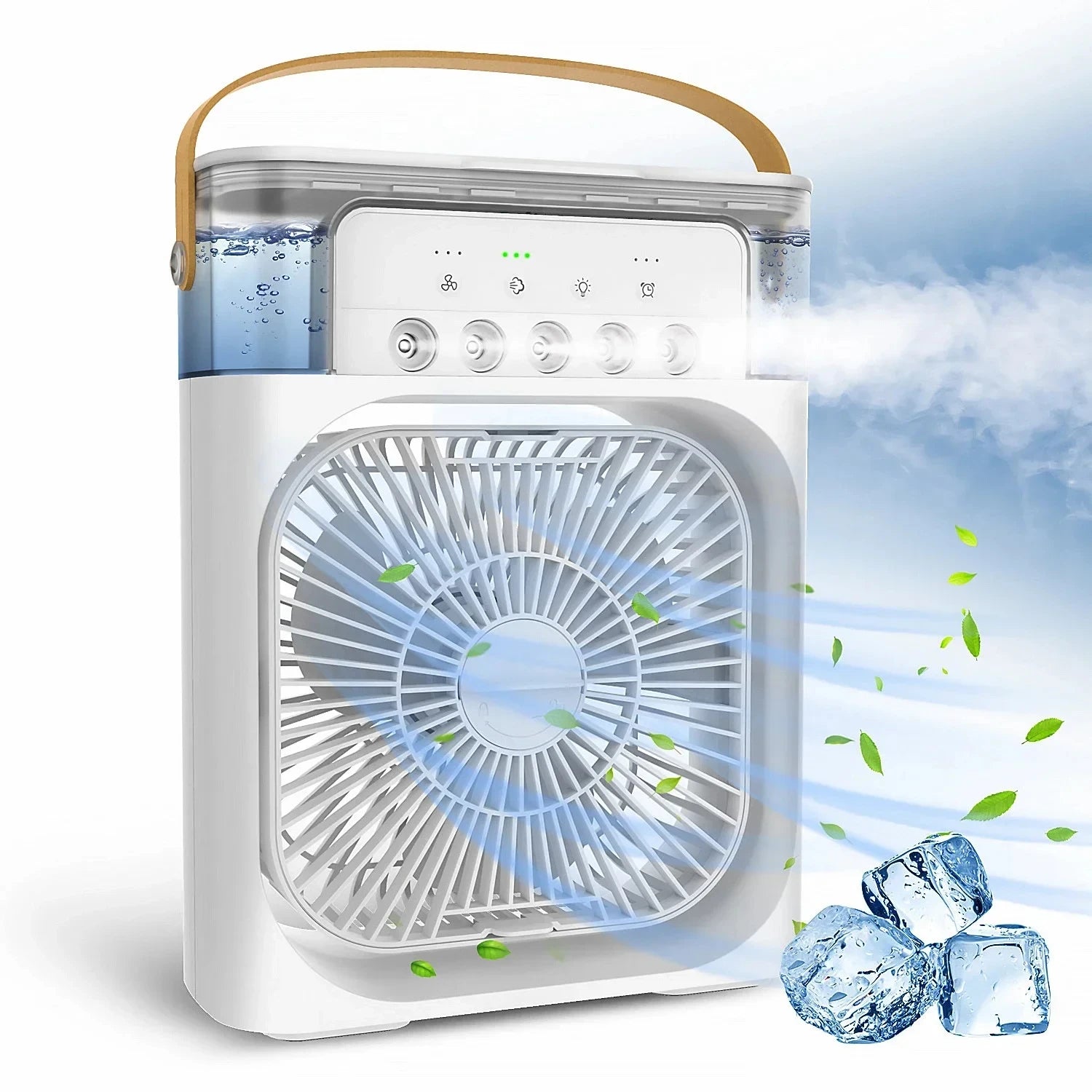 Portable USB Rechargeable 3 Speed Ventilator Summer Fan