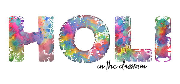 Holi Splatter Banner for Blog in the Classroom