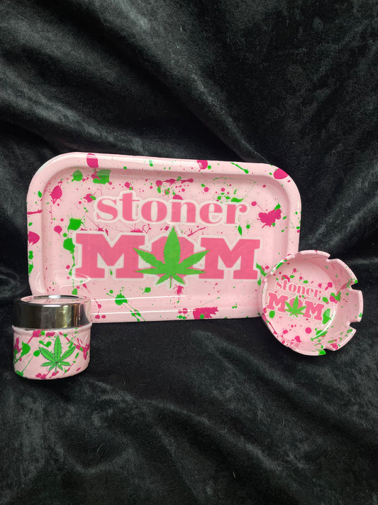 Pink Hello Kitty Rolling Tray, Stash Jar, Roach Clip and Ashtray Set Weed  Tray Canibus Marijuana Tobacco Tray 