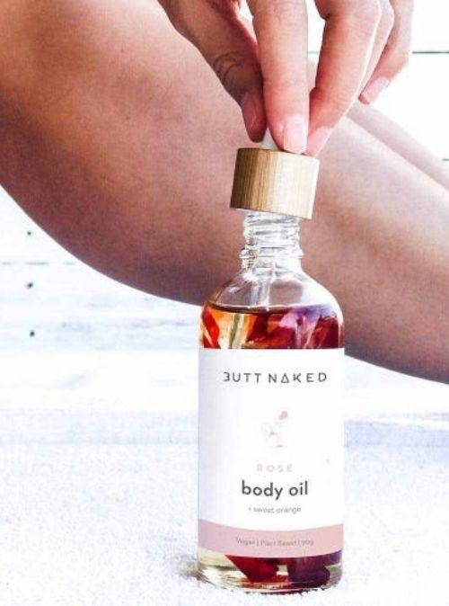 Butt Naked Rose Body Oil