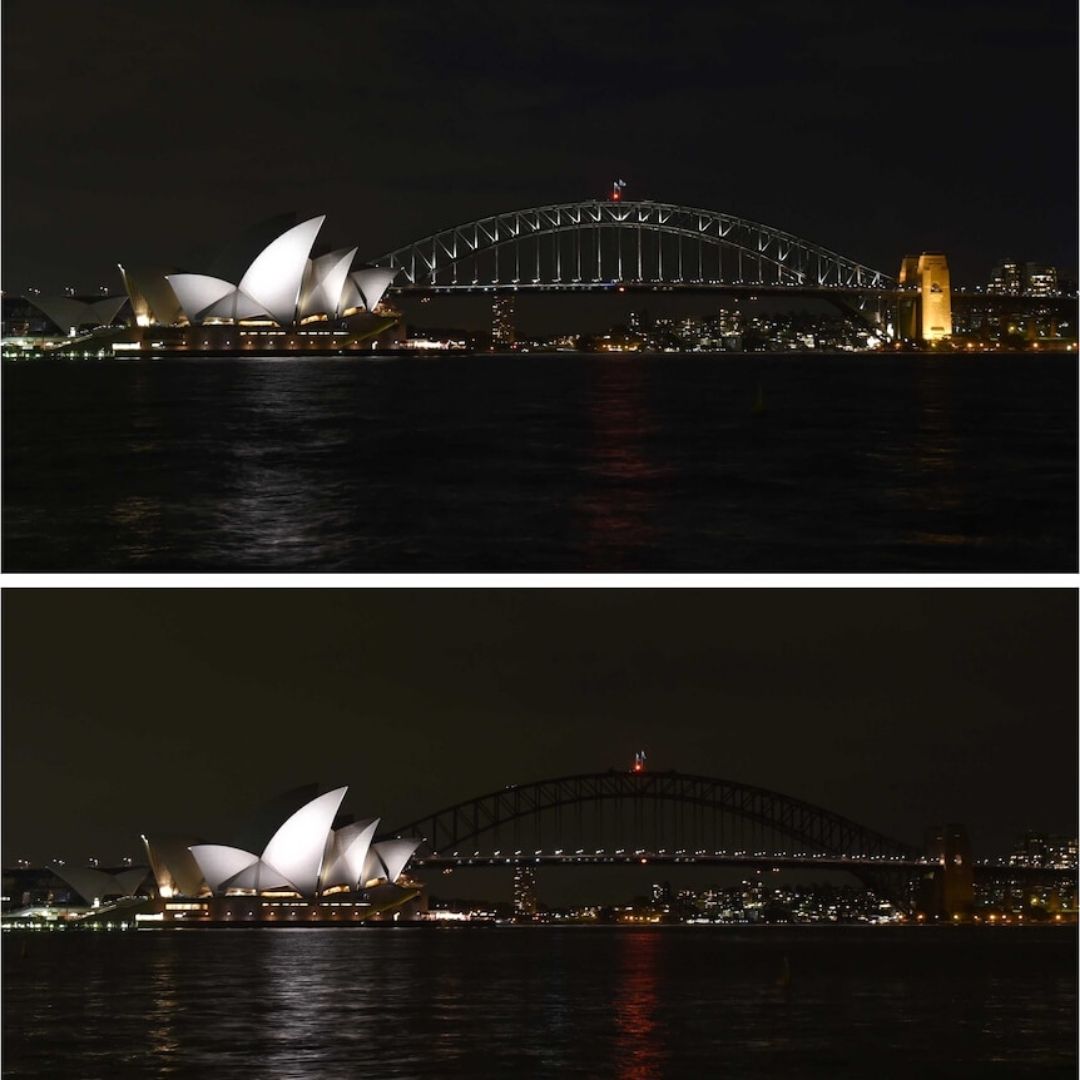 Earth Hour Sydney Harbour Bridge