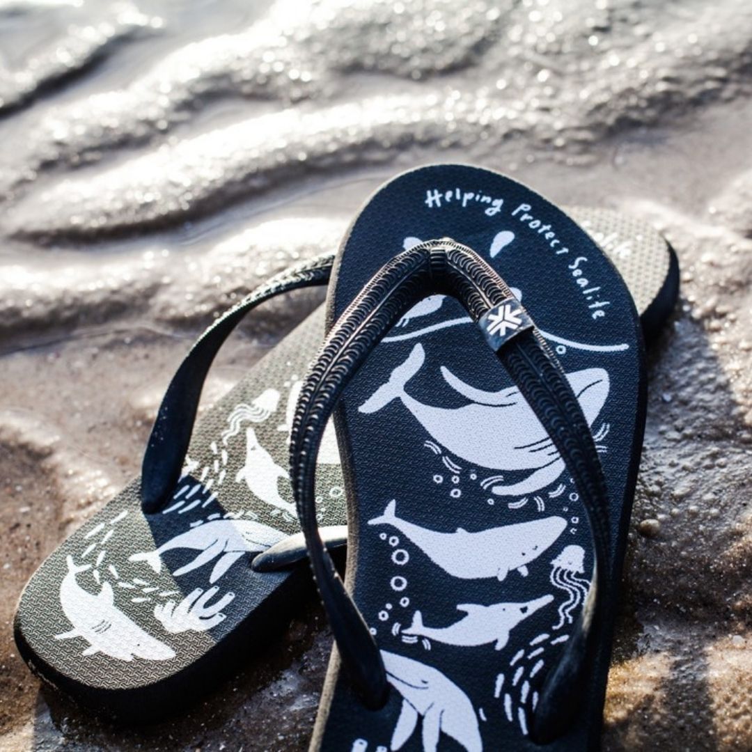 Etiko Natural Rubber Thongs - Sea Shepherd