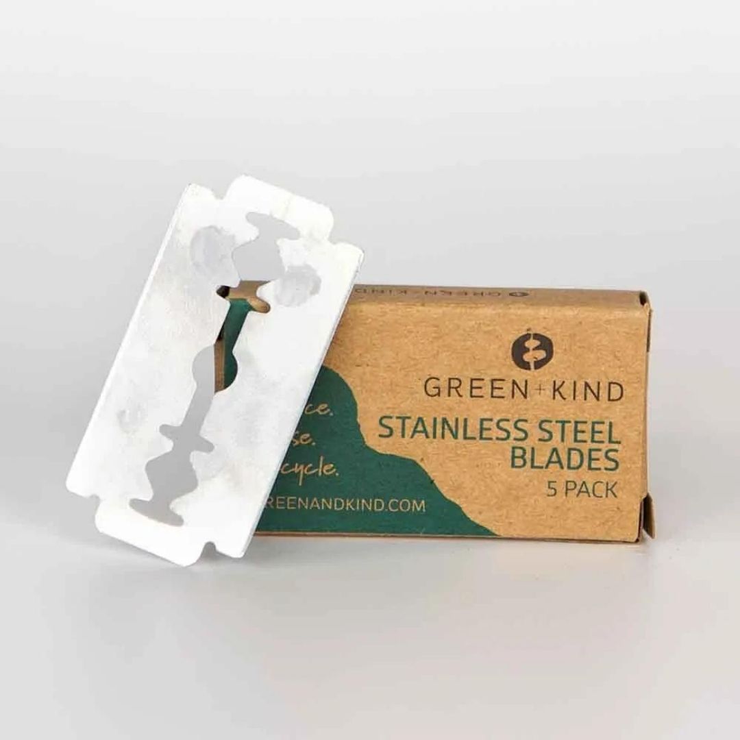 Green + Kind Stainless Steel Safety Razor Blades