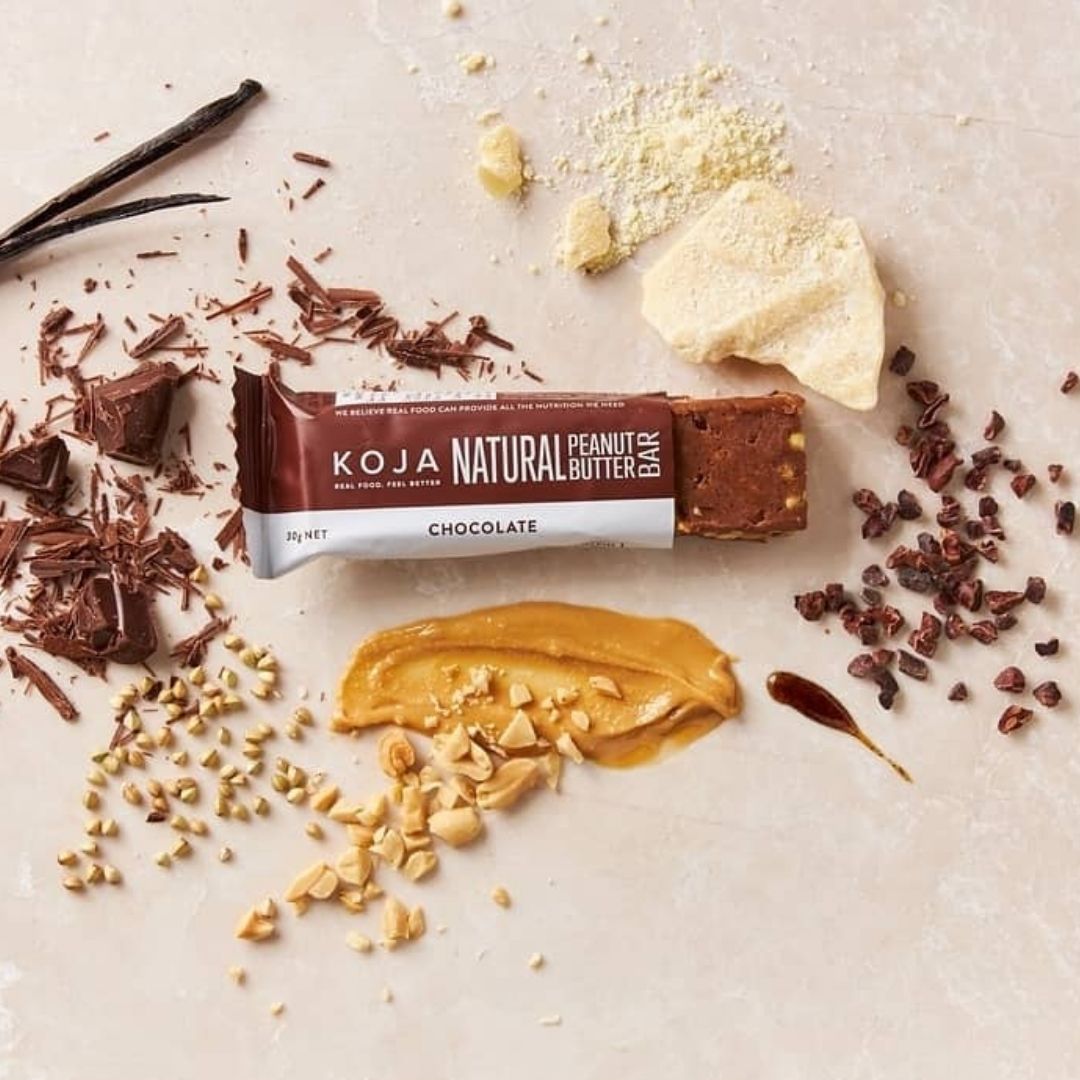 KOJA Natural Peanut Butter Protein Bar - Chocolate 