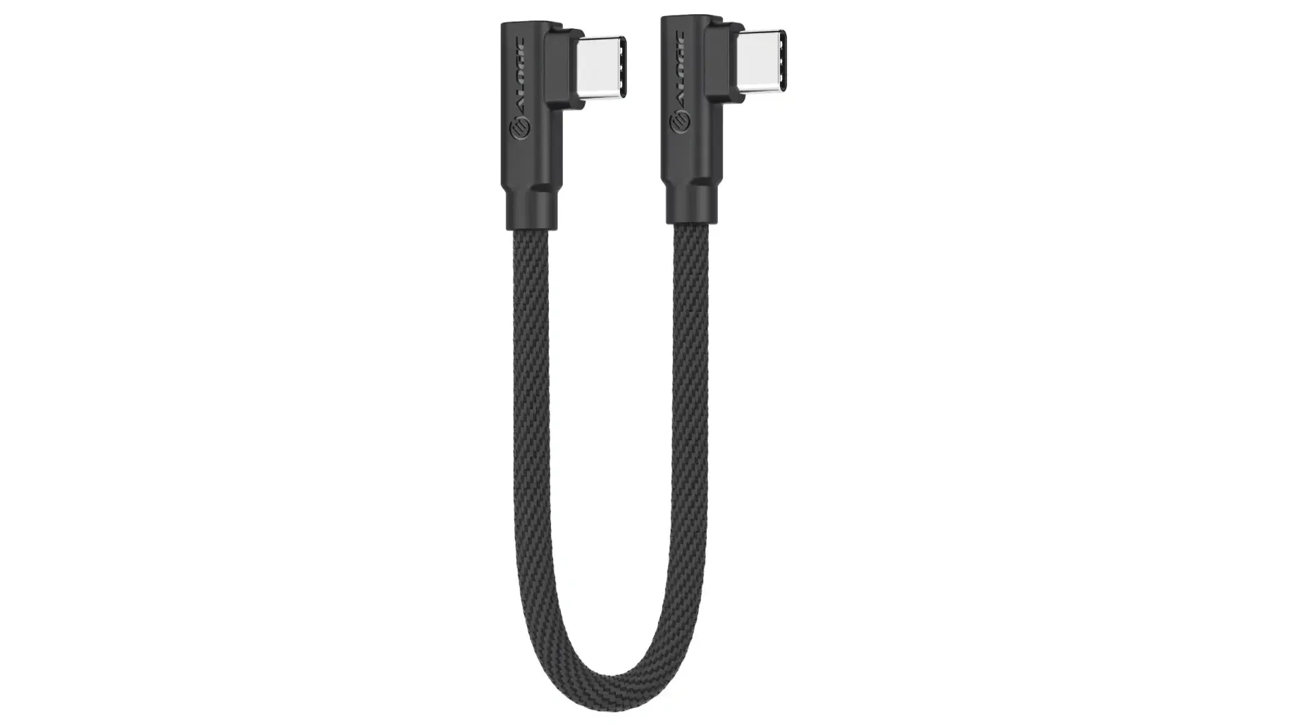 25cm Elements Pro Right-Angle USB-C to Right Angle USB-C Cable