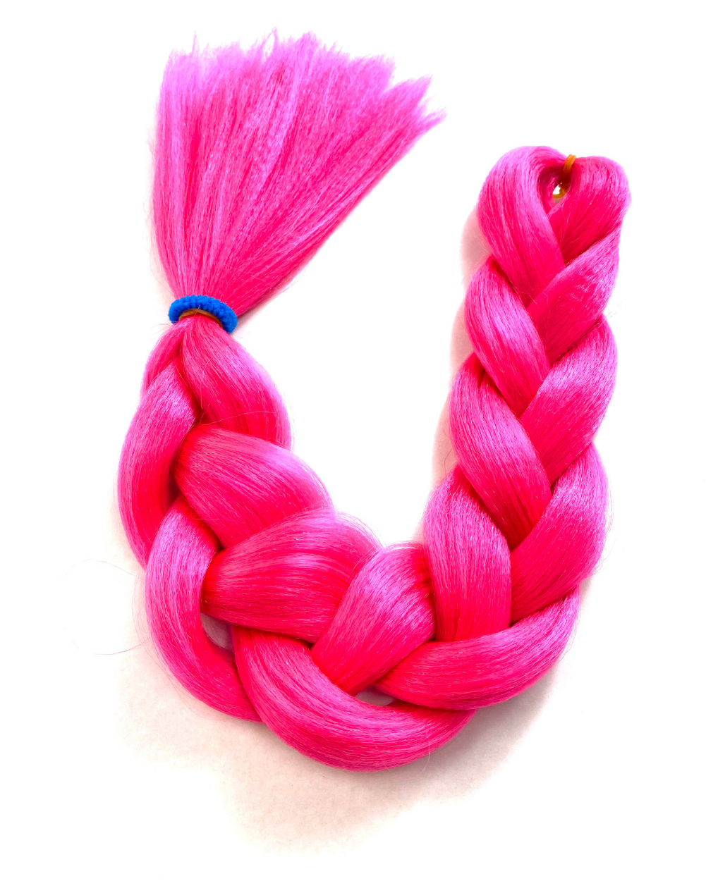 Dreamgirl - Pink UV-Reactive Hair Extension with Tinsel