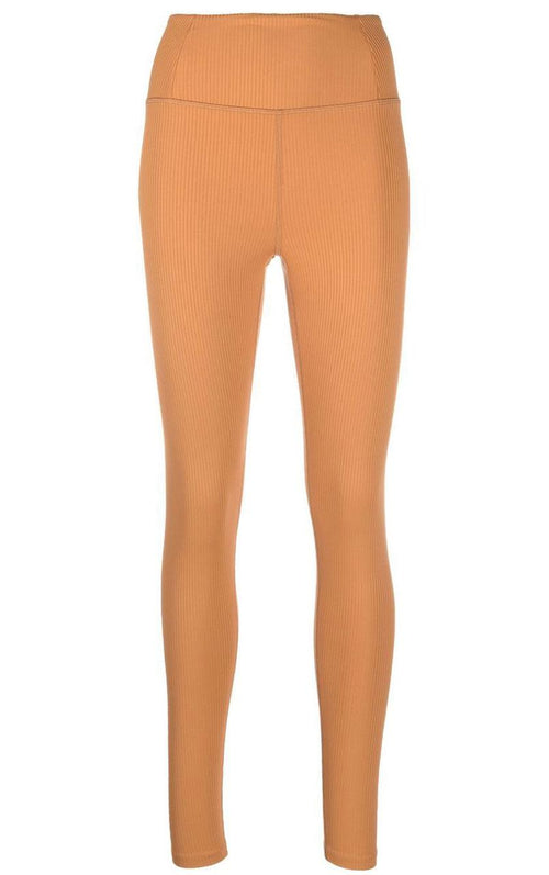 RIB High-Rise Legging, Long TOFFEE