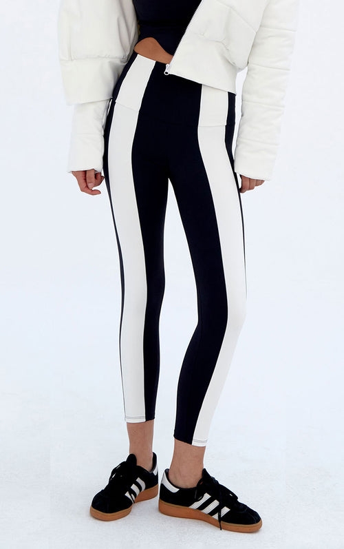 Stripe Legging Black / Chantilly