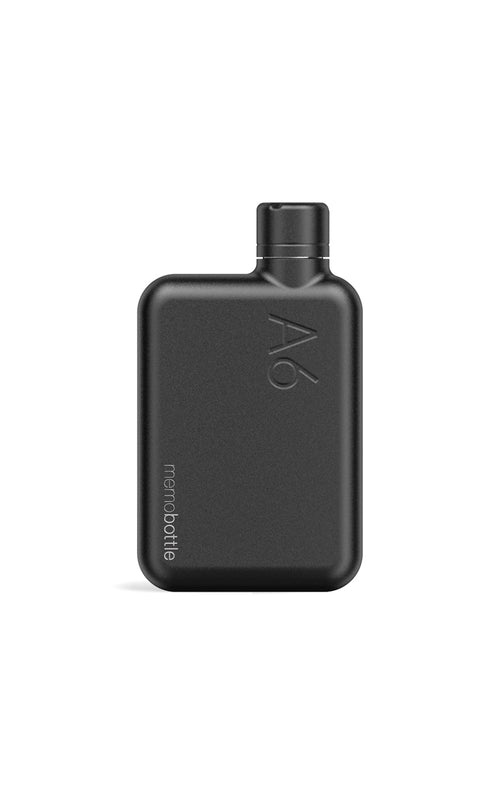 A6 Stainless Steel Memobottle - Black