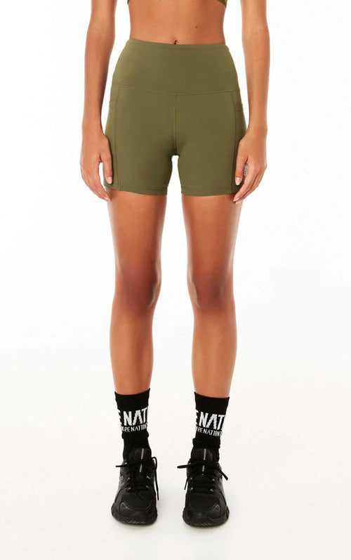 RECALIBRATE 5" BIKE SHORT KHAKI