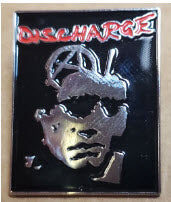 DISCHARGE - FACE (RECTANGLE) ENAMEL PIN BADGE