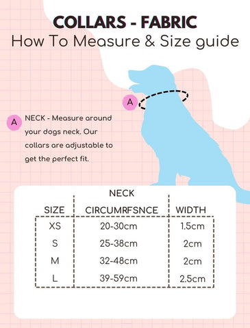 size guide chart - collar