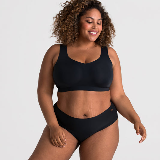 Evelyn & Bobbie Wire Free Beyond Bra in Himalayan Salt – Belle