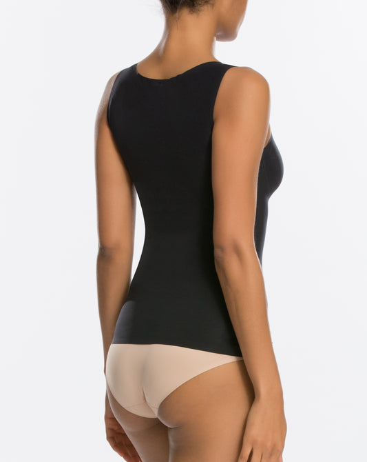 Spanx Thinstincts Open-Bust Mid-Thigh Bodysuit Black – Belle Mode Intimates