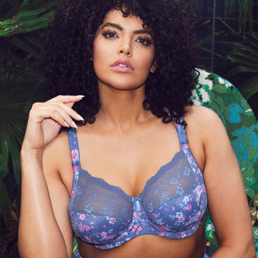 Elomi Morgan Bra in Ebony: Ebony - Chantilly Online