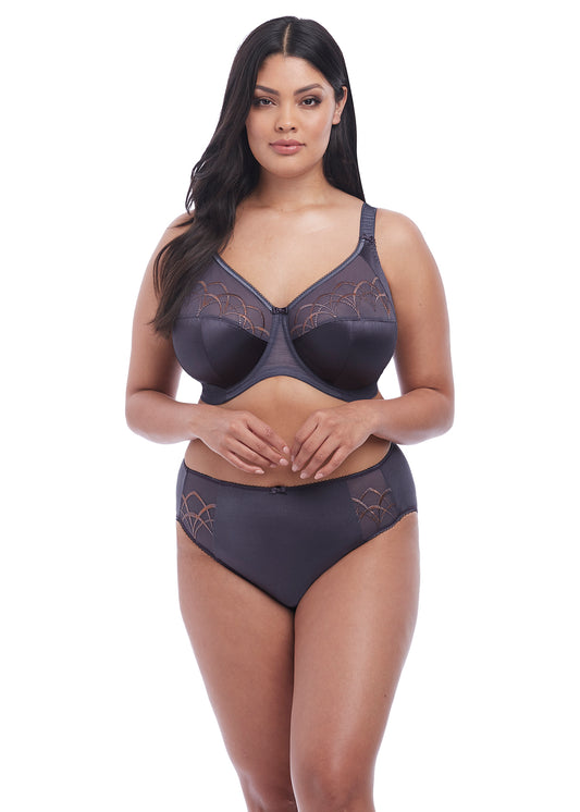 Elomi Cate Underwire Full Cup Banded Bra, Black | Black Elomi Bra | Black  Underwire Bra