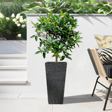 luxenhome square mgo outdoor planter