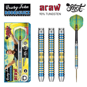 Shot Rowby-John Rodriguez Araw Dart Set-90% Tungsten - BalboniDarts