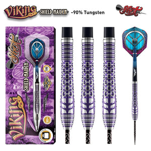 Shot Viking Shield-Maiden Steel Tip Dart Set-90% Tungsten - BalboniDarts