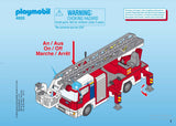 Retrouvez toutes les pièces détachées de votre set Playmobil numéro 5362 intitulé Camion de pompier avec echelle pivotante et sirène