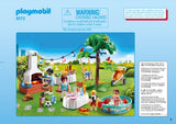 Retrouvez toutes les pièces détachées de votre set Playmobil numéro 9272 intitulé Famille et barbecue estival