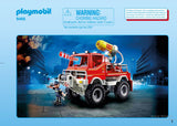 Retrouvez toutes les pièces détachées de votre set Playmobil numéro 9466 intitulé 4x4 de pompier avec lance-eau