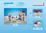 Retrouvez toutes les pièces de votre set de marque Playmobil numéro 9808 intitulé Aménagement pour pharmacie