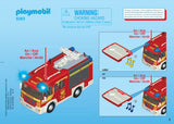 Retrouvez toutes les pièces détachées de votre set Playmobil numéro 5363 intitulé Fourgon de pompier avec sirene et gyrophare