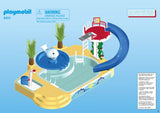 Retrouvez toutes les pièces détachées de votre set Playmobil numéro 5433 intitulé Famille avec piscine et plongeoir