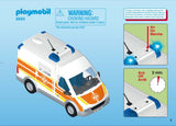 Retrouvez toutes les pièces détachées de votre set Playmobil numéro 6685 intitulé Ambulance avec gyrophare et sirène