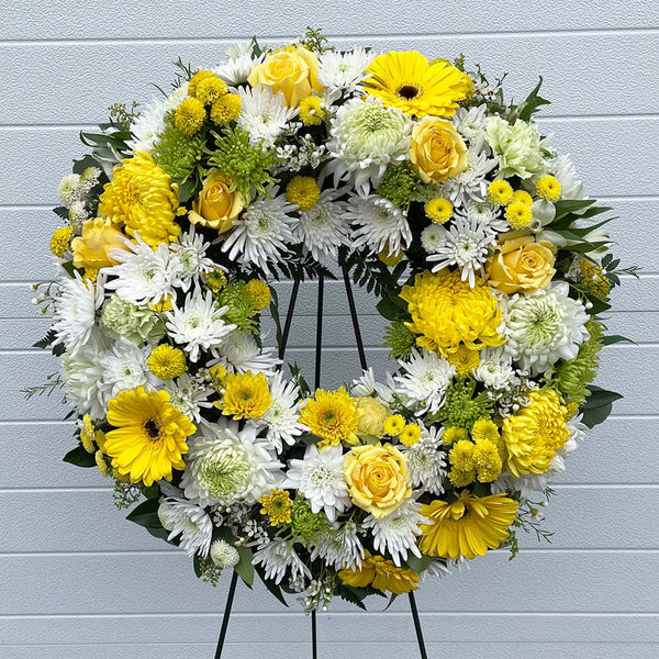 Bleu yellow and white wreath (FW22) in Oakland, CA