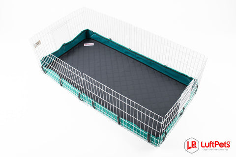 luftpets guinea pig cage liner inside a Midwest habitat