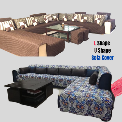 L shape and U Shape Sofa Cover