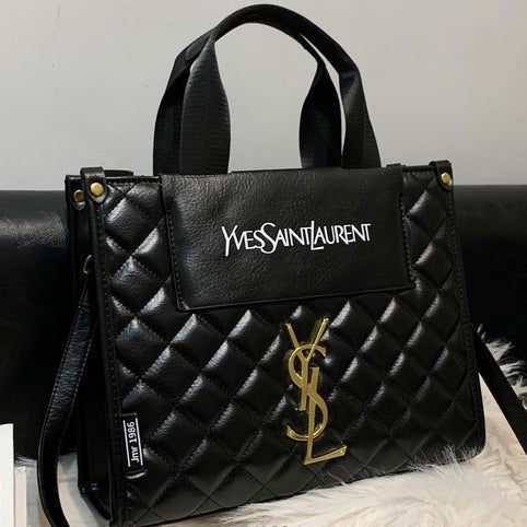 YSL New Popular Women's Leather Handbag Tote Bag Shoulder Ba