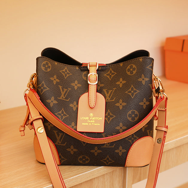 LV New Popular Women's Leather Handbag Shoulder Bag Shopping Bag
