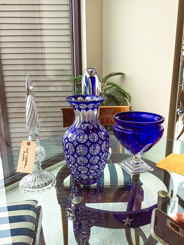 Cobalt Glass Bay Village Estate Sale Offerings