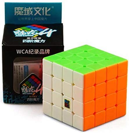 Cubo Mágico 4x4x4 Moyu RS4M Magnético Stickerless - Cuber Brasil