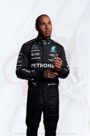 Lewis Hamilton dons a £3,800 Louis Vuitton tailored tracksuit at the  Azerbaijan Grand Prix