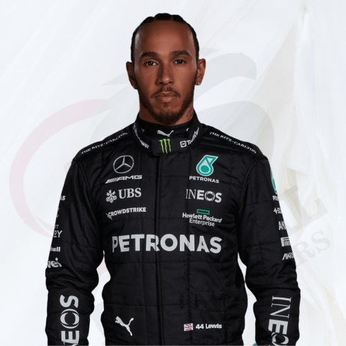 Lewis Hamilton dons a £3,800 Louis Vuitton tailored tracksuit at the  Azerbaijan Grand Prix
