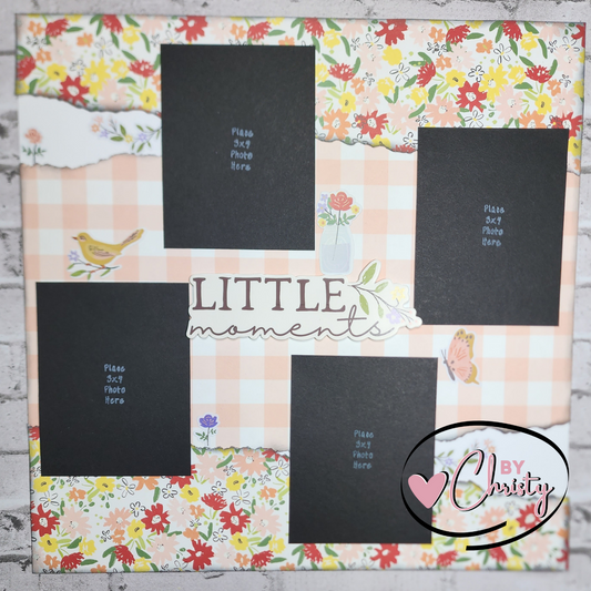 Custom . Love You Lots 2 Page 12x12 Scrapbook layout