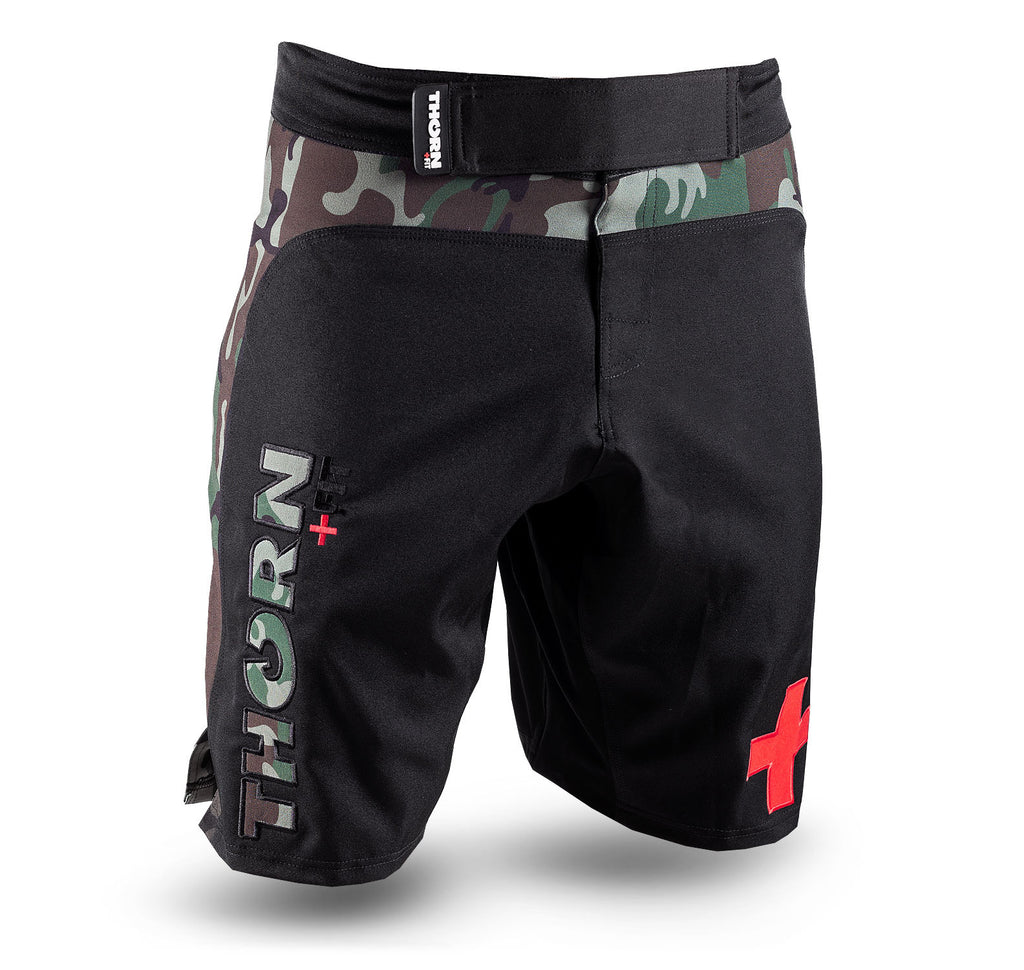 camo training shorts