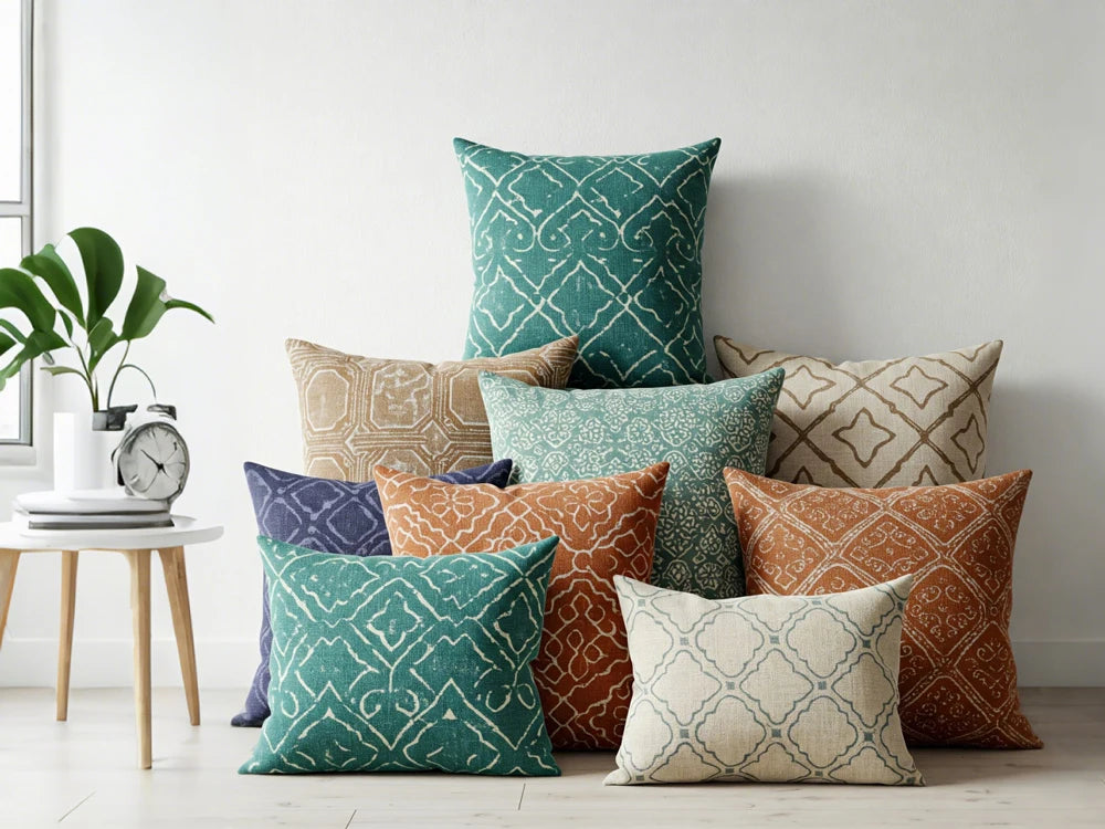 Rulaer patterned cushion collection