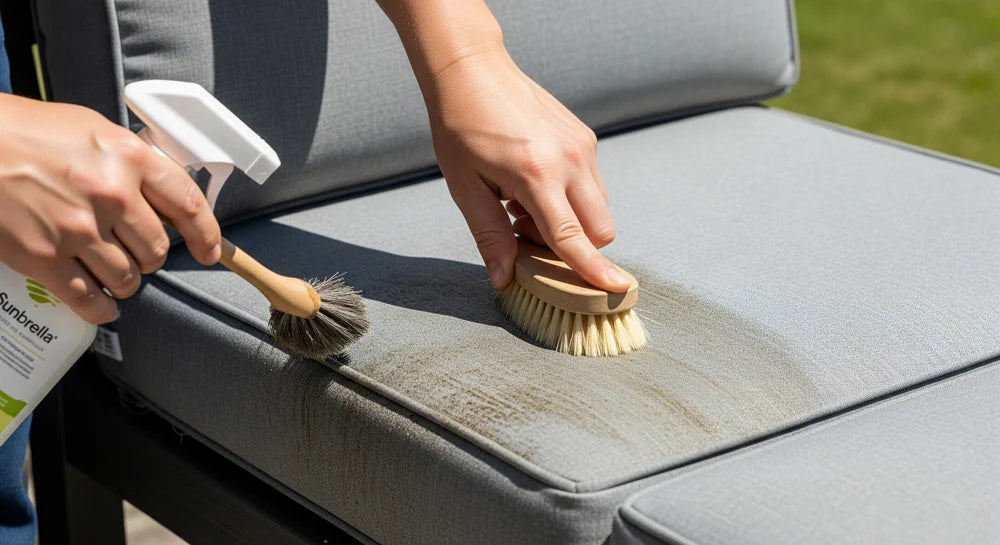 Deep cleaning Sunbrella cushions step by step