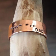 Personalized Copper Ring | Unisex Name Ring | Wide Band - Ella Joli 